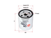 กรองน้ำมันเครื่อง(Spin-On) , SAKURA, 5000480, C-6806, DEMAG (123069)