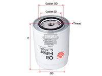 SAKURA,, Oil Filter (Spin-On), 451341, C-7004, FIAT-ALLIS