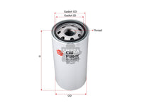 SAKURA,, Oil Filter (Spin-On), PF911, C-7005, CATERPILLAR