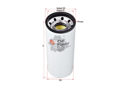SAKURA,, Oil Filter (Spin-On), RE58935, C-7604, JOHN DEERE