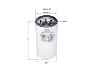 SAKURA,, Oil Filter (Spin-On), J919562, C-7927, CASE