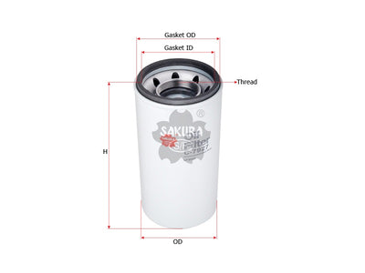 SAKURA,, Oil Filter (Spin-On), J919562, C-7927, CASE