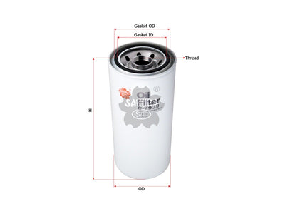 SAKURA,, Oil Filter (Spin-On), 267714, C-7939, NEW HOLLAN