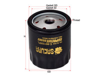 กรองน้ำมันเครื่อง(Spin-On) , SAKURA, 94797406, C-8013XPL, HOLDEN (124284)