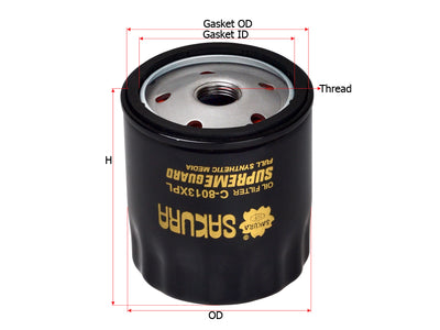 SAKURA,, Oil Filter (Spin-On), 94797406, C-8013XPL, HOLDEN