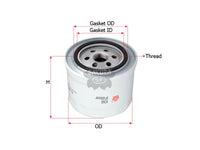 SAKURA,, Oil Filter (Spin-On), 7702062755, C-8017, RENAULT
