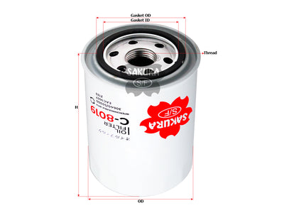 SAKURA,, Oil Filter (Spin-On), 9N-5690, C-8019, JAGUAR