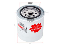 กรองน้ำมันเครื่อง(Spin-On) , SAKURA, 15208-W1116, C-8020, NISSAN (125121)