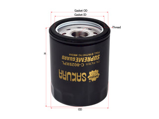 SAKURA,, Oil Filter (Spin-On), 15208-53J00, C-8029XPL, NISSAN