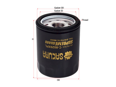SAKURA,, Oil Filter (Spin-On), 15208-53J00, C-8029XPL, NISSAN