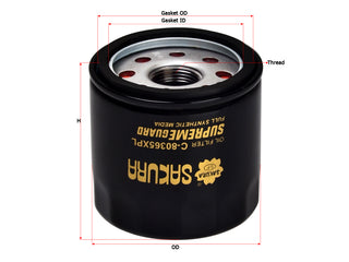 SAKURA,, Oil Filter (Spin-On), 15208-KA000, C-80365XPL, MITSUBISHI