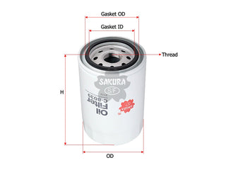 SAKURA,, Oil Filter (Spin-On), GFE154, C-8039, JAGUAR