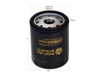 SAKURA,, Oil Filter (Spin-On), 90915-10002, C-8044XPL, TOYOTA