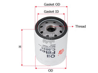 SAKURA,, Oil Filter (Spin-On), 90915-10002, C-8044, TOYOTA