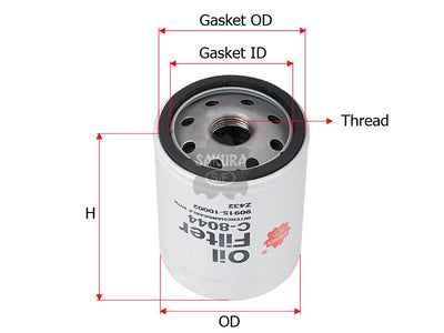 SAKURA,, Oil Filter (Spin-On), 90915-10002, C-8044, TOYOTA