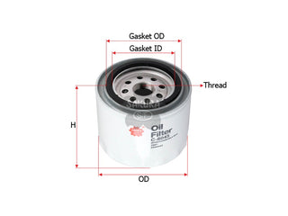SAKURA,, Oil Filter (Spin-On), ERR5542, C-8045, LAND ROVER