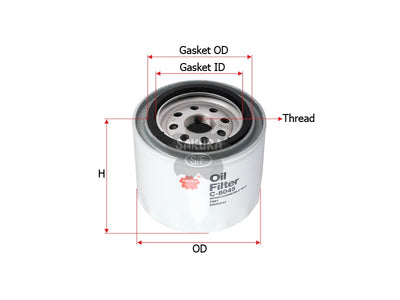 SAKURA,, Oil Filter (Spin-On), ERR5542, C-8045, LAND ROVER