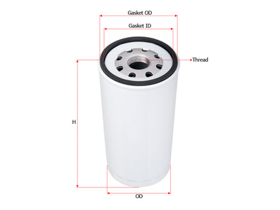 SAKURA,, Oil Filter (Spin-On), AT277119, C-85041, LIEBHERR