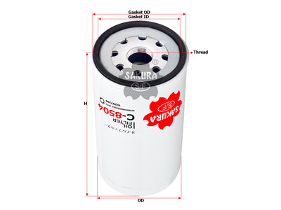SAKURA,, Oil Filter (Spin-On), 10297295, C-8504, LIEBHERR
