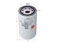 SAKURA,, Oil Filter (Spin-On), 836136342, C-85150, VALMET