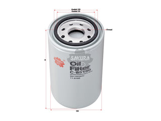 SAKURA,, Oil Filter (Spin-On), 2660002, C-85180, THERMO-KING