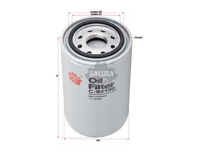 SAKURA,, Oil Filter (Spin-On), 2660002, C-85180, THERMO-KING