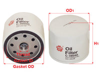 กรองน้ำมันเครื่อง(Spin-On) , SAKURA, 444.4.003.5A, C-98040, DUCATI (123261)