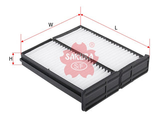 Cabin Air Filter (ဒြပ်စင်)၊ SAKURA၊ MZ311917၊ CA-1001-S၊ MITSUBISHI (123535)