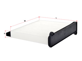Cabin Air Filter (ဒြပ်စင်)၊ SAKURA၊ MZ690361၊ CA-1006၊ MITSUBISHI (124896)