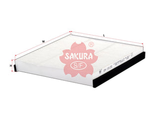 SAKURA,, Cabin Air Filter (Element), MSC 99132 T, CA-10120, MITSUBISHI
