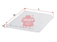 SAKURA,, Cabin Air Filter (Element), MZ600152, CA-10130, MITSUBISHI