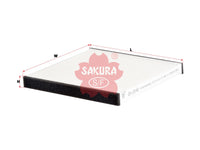 SAKURA,, Cabin Air Filter (Element), 01452-1770, CA-10140, MITSUBISHI