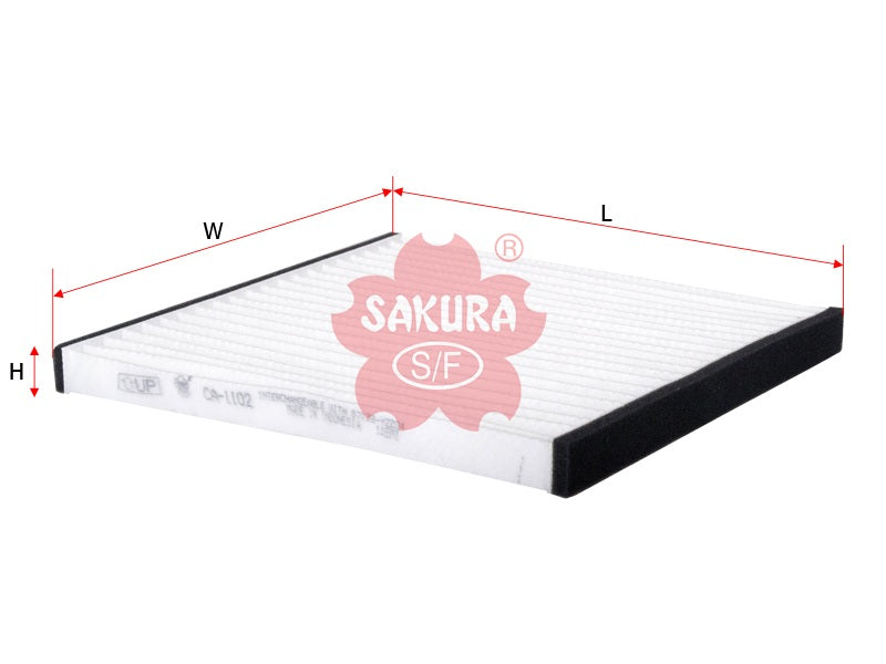SAKURA,, Cabin Air Filter (Element), 87139-48020-83, CA-1102, LEXUS