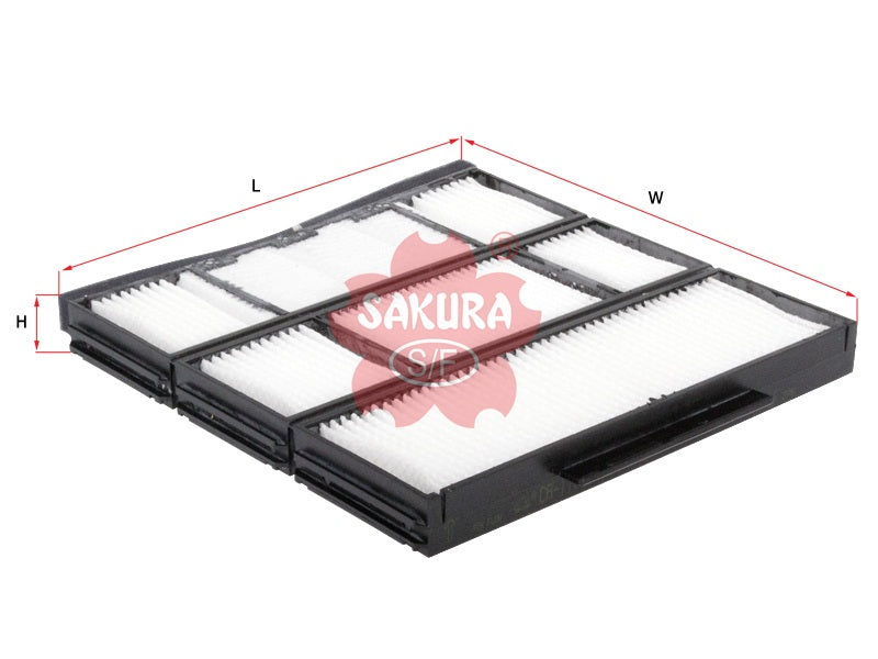 ไส้กรองอากาศห้องโดยสาร(Element) SAKURA, 88508-12010, CA-1104, TOYOTA (124316)