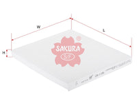 SAKURA,, Cabin Air Filter (Element), 88568-02030, CA-1106, TOYOTA