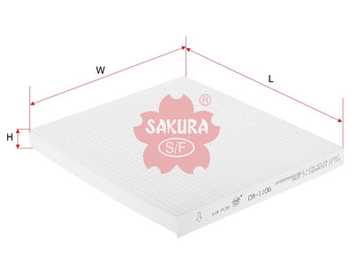 Cabin Air Filter (ဒြပ်စင်)၊ SAKURA၊ 88568-02030၊ CA-1106၊ TOYOTA (124254)