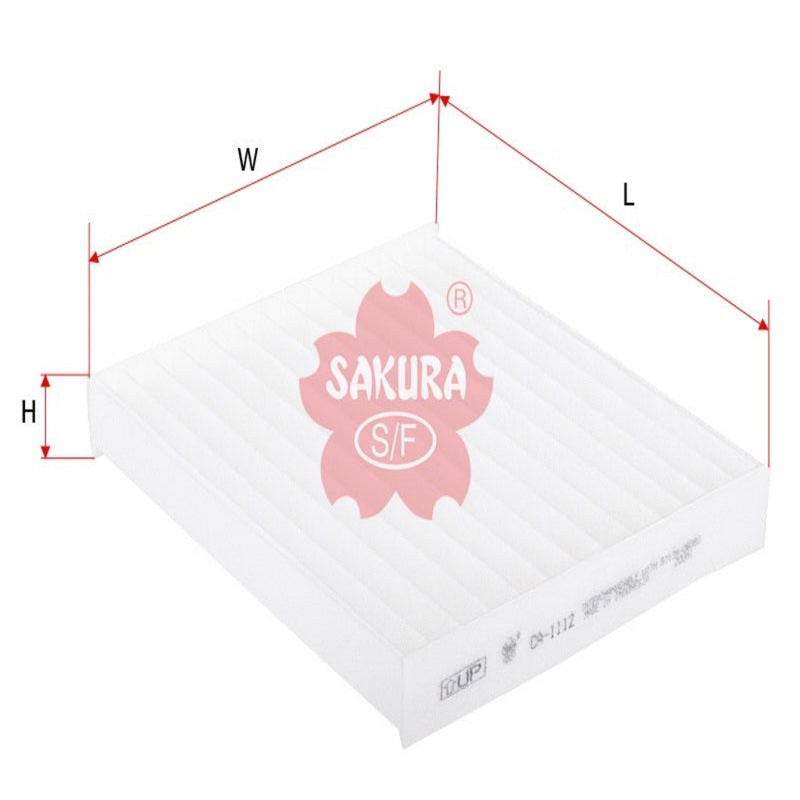 ไส้กรองแอร์(Element) , SAKURA, 87139-0D170, CA-1112, TOYOTA (123758)