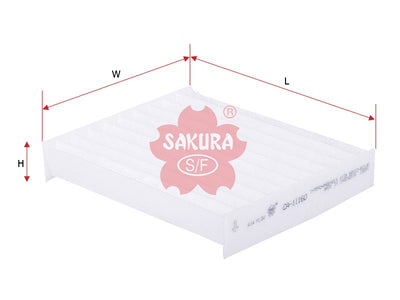 Cabin Air Filter (ဒြပ်စင်)၊ SAKURA၊ 88510-BZ130၊ CA-11160၊ TOYOTA (124366)