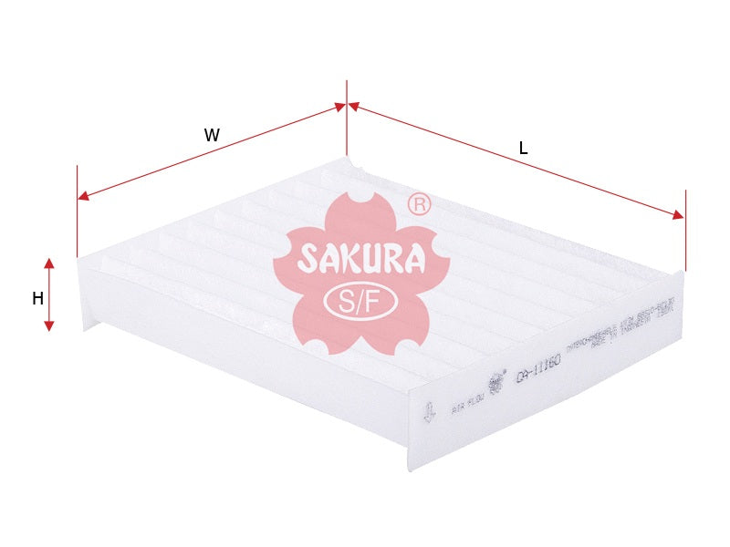 SAKURA,, Cabin Air Filter (Element), 88510-BZ130, CA-11160, TOYOTA