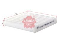 SAKURA,, Cabin Air Filter (Element), 88568-BZ050-001, CA-11330, TOYOTA