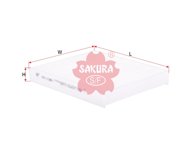 ไส้กรองอากาศห้องโดยสาร(Element) SAKURA, 87139-48050, CA-11380, TOYOTA (124074)