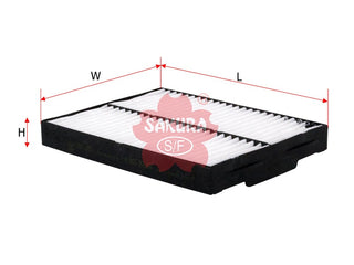 Cabin Air Filter (ဒြပ်စင်)၊ SAKURA၊ 95861-54J00၊ CA-1401၊ SUZUKI (123844)