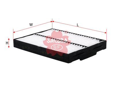 SAKURA,, Cabin Air Filter (Element), 95861-54J00, CA-1401, SUZUKI