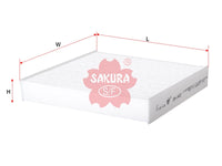 ไส้กรองอากาศแอร์(Element) , SAKURA, 08975-K2004, CA-1402, DAIHATSU (123842)