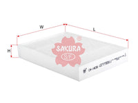 SAKURA,, Cabin Air Filter (Element), 95860-51K00-000, CA-14030, SUZUKI