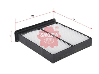 Cabin Air Filter (ဒြပ်စင်)၊ SAKURA၊ 95860-80J00၊ CA-14040၊ SUZUKI (123811)
