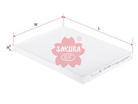 SAKURA,, Cabin Air Filter (Element), 95861-64J01, CA-14050, SUZUKI