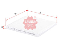 ไส้กรองอากาศแอร์(Element), SAKURA, 95861-54G00, CA-14070, SUZUKI (123892)