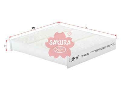 SAKURA,, Cabin Air Filter (Element), 51186-42200, CA-14080, SUZUKI