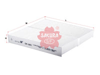 Cabin Air Filter (ဒြပ်စင်)၊ SAKURA၊ 89031233၊ CA-1601-S၊ ACURA (126237)